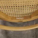 Thonet 210 R armchair in honey-coloured cane