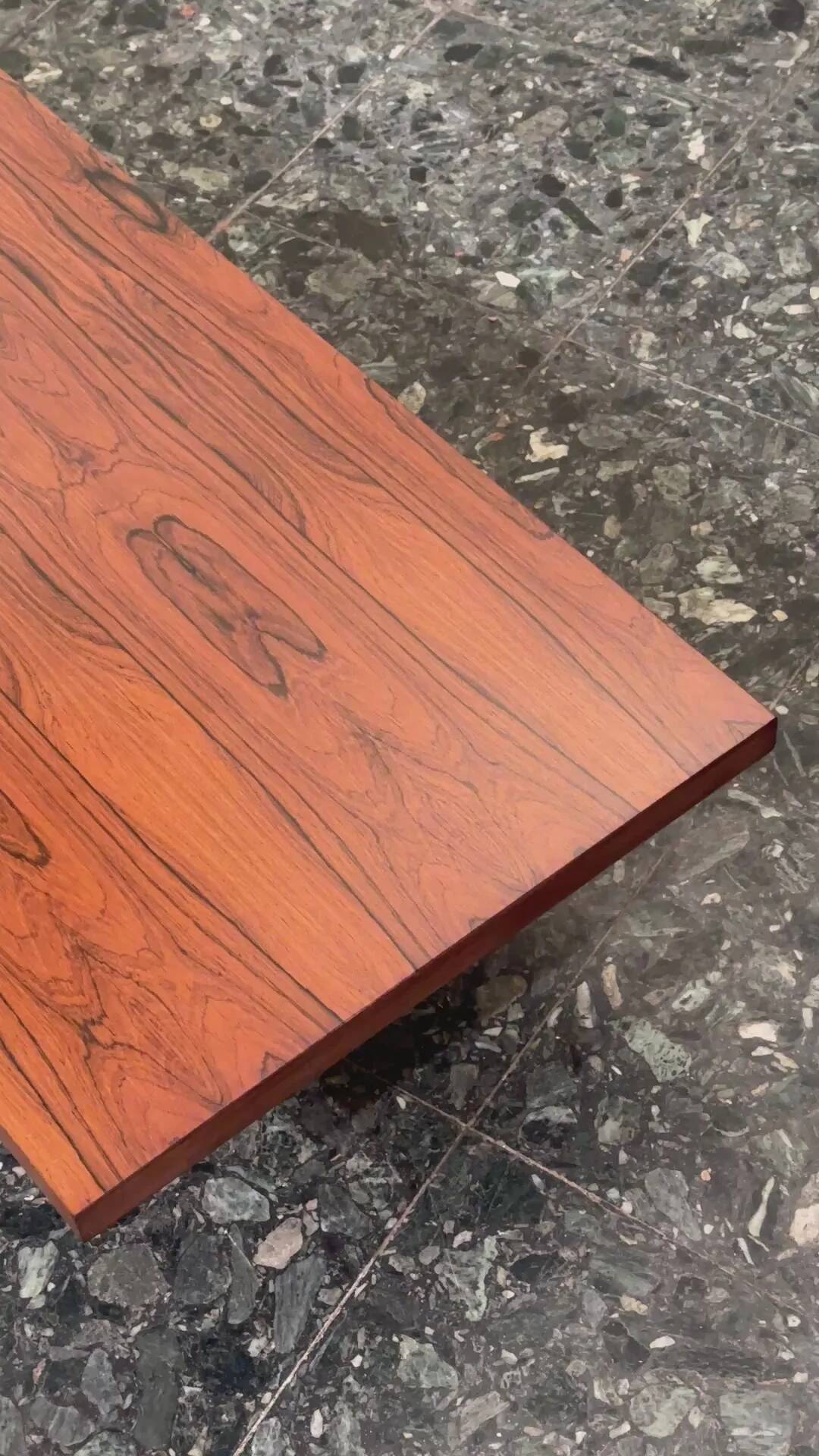 XL rosewood bench from the mid-century