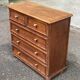 Vintage Louis XIV commode from the 1950s in dark oak.