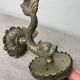 Art Deco style fish wall light in silver metal