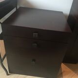 Philippe Hurel furniture Sycamore wood printer with solid beech drawer.