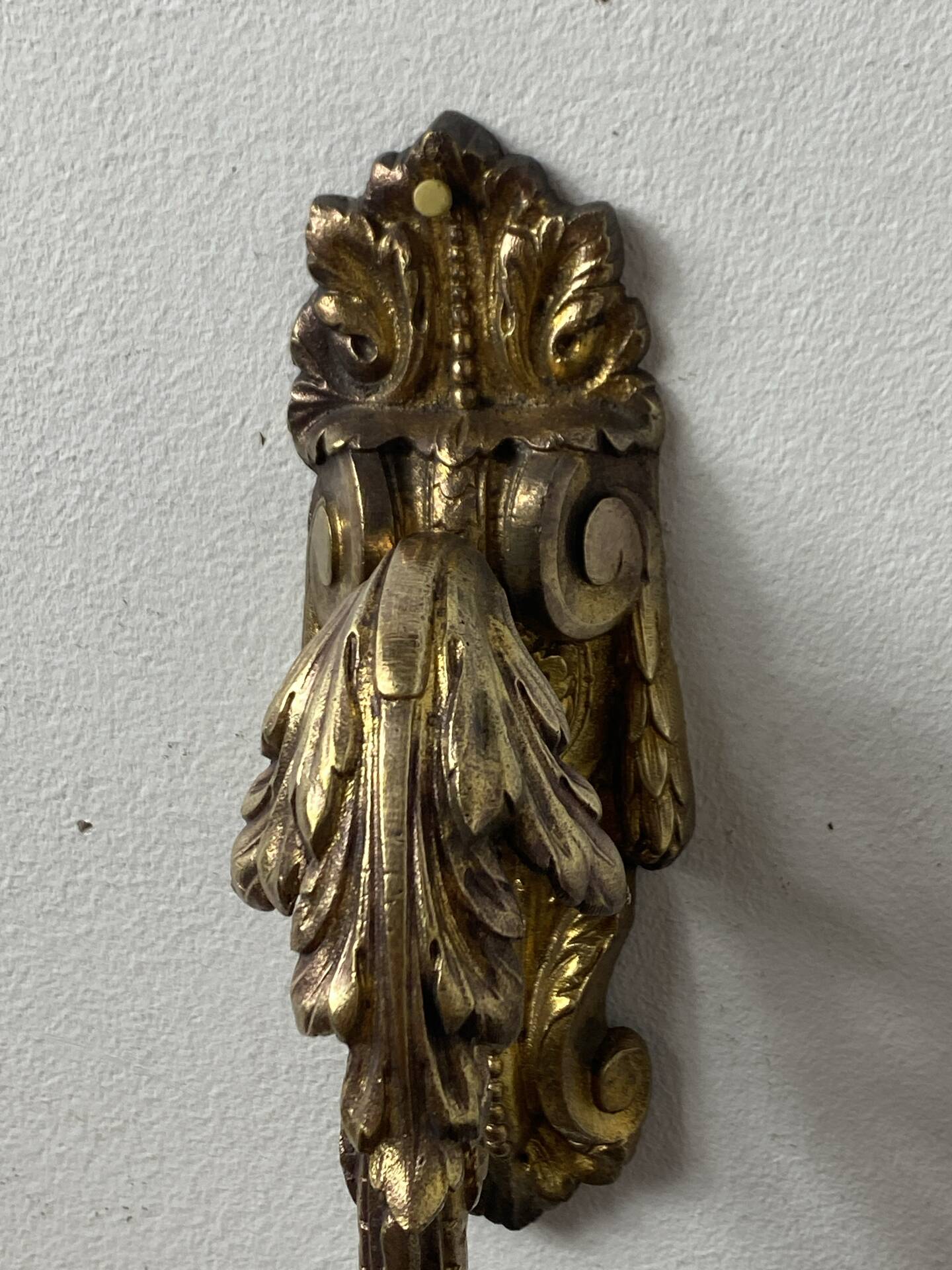 Bronze coat hook, 19th century