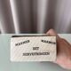 Vintage White Marble Napkin Rings – Set of 6 – Original Box
