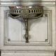 Carved Wood Wall Console, Green Shades of Patina, 18th Century