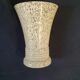 Beautiful speckled white glass vase