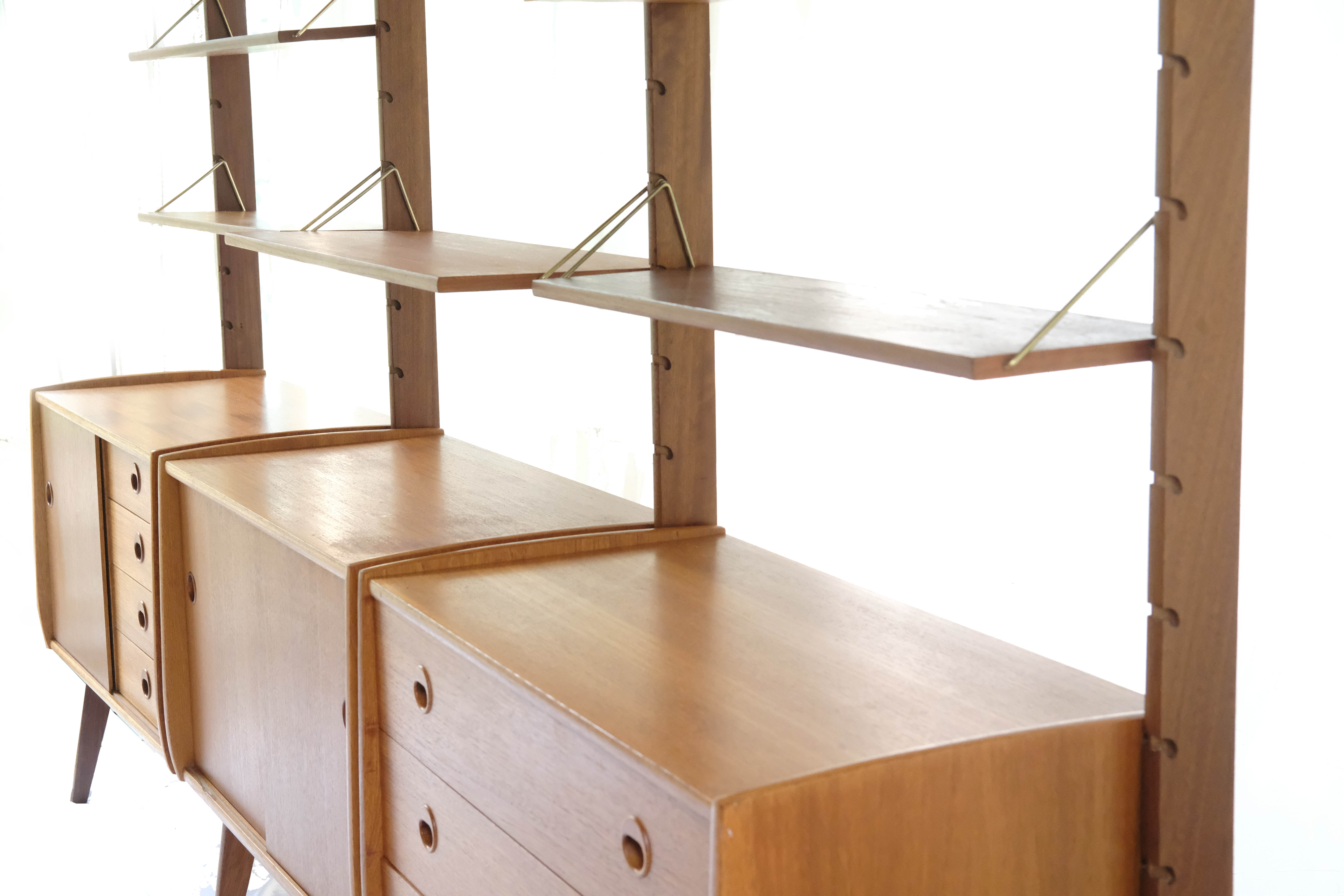 Wall Unit by John Texmon, 3 Modules, Norway, 1960s