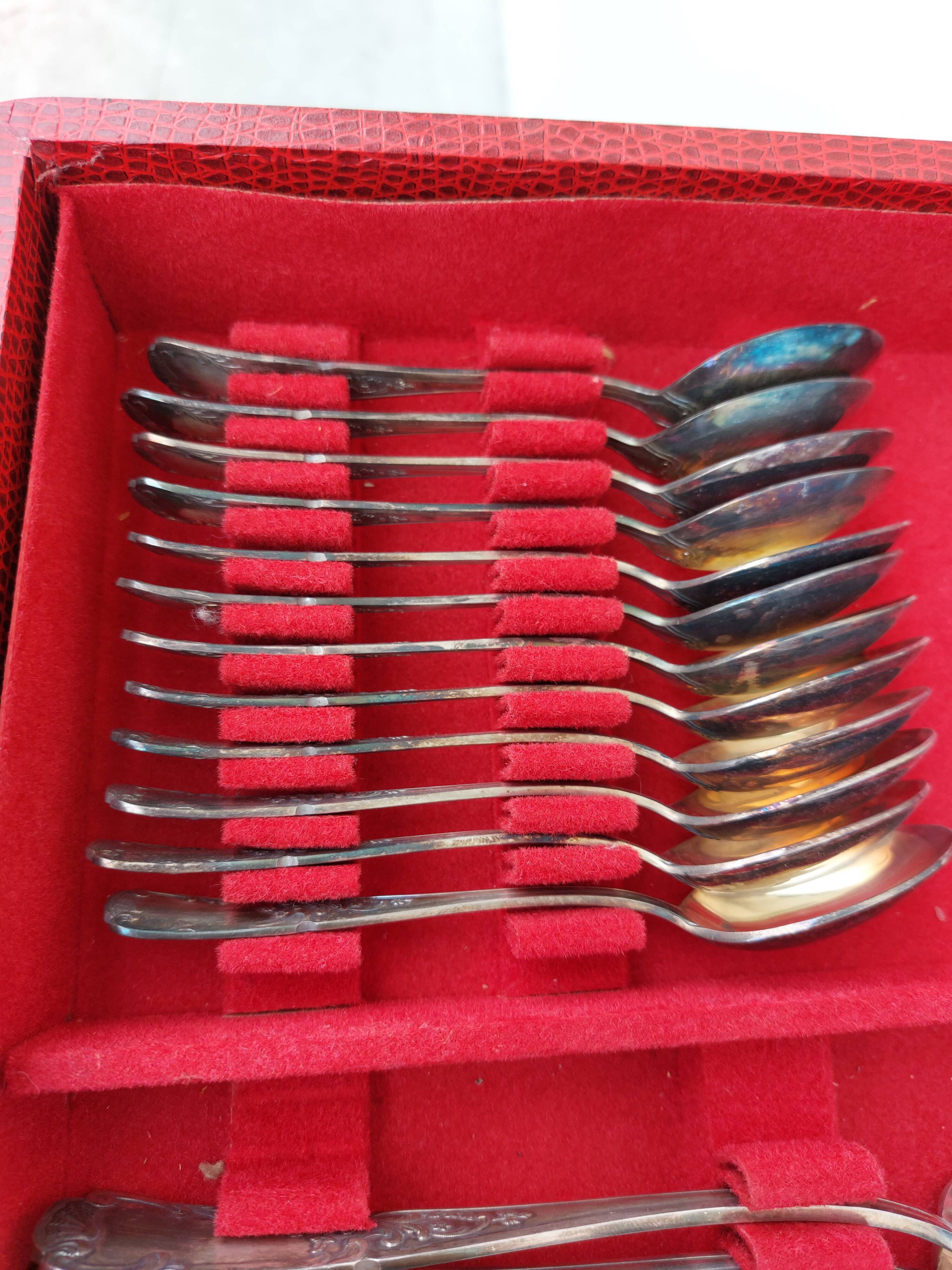 Housewife 130 pieces in silver metal goldsmith Platil