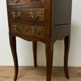 Louis XV style bedside in walnut