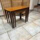 Vintage Scandinavian nesting coffee table in solid teak