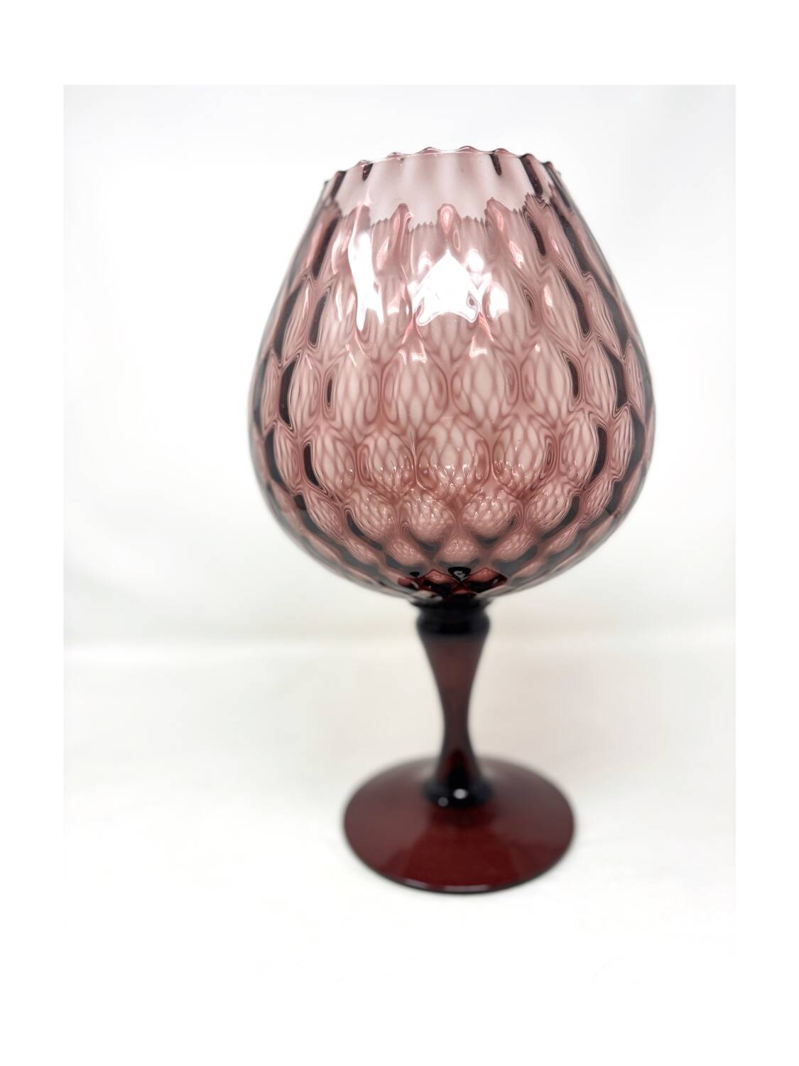 Empoli purple glass vase