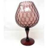 Vase en verre Empoli mauve