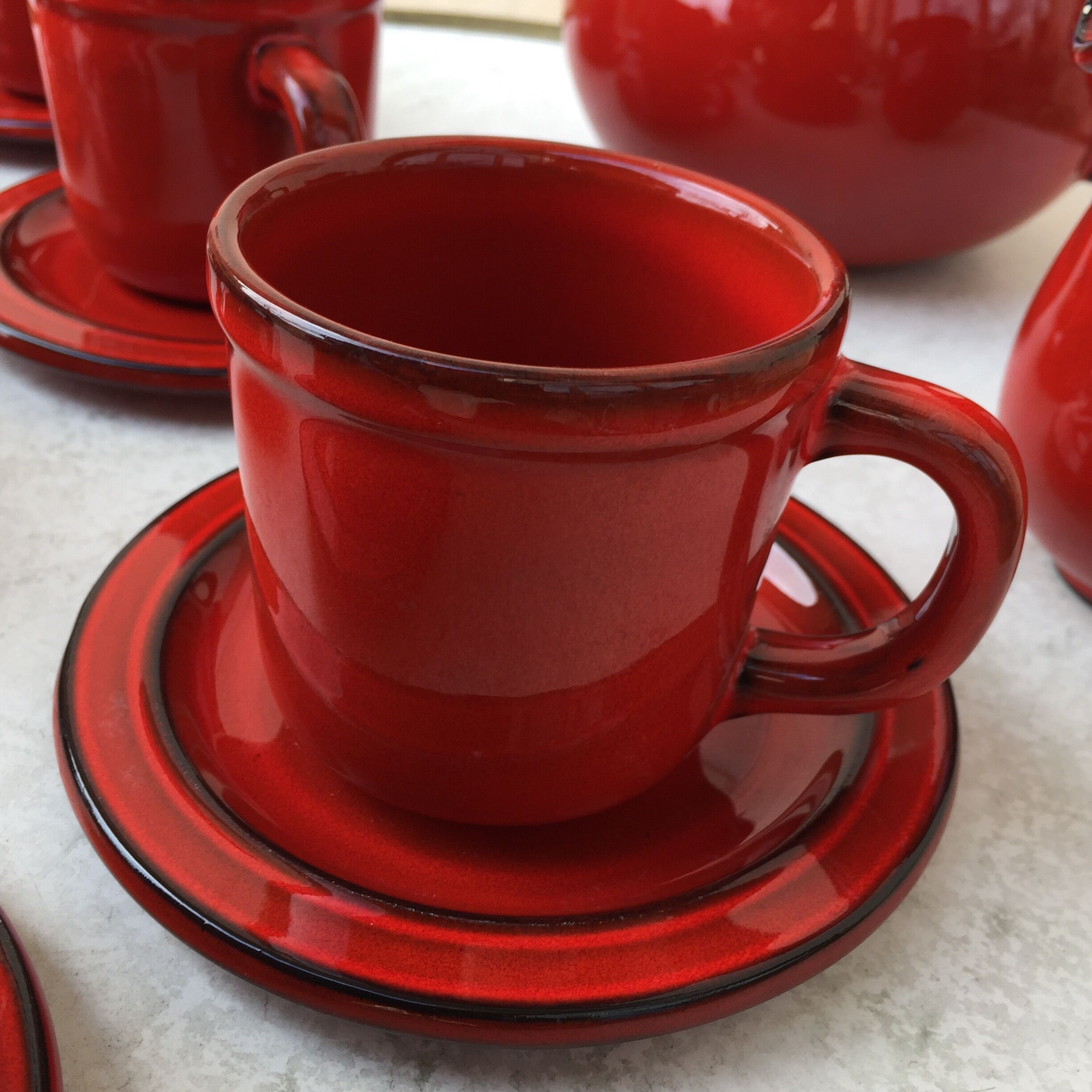 Coffee service signed Elchinger from the 1970s.