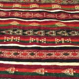 Berber carpet multicoloured wool 185 x 165 cm