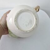Vintage Ceramic Teapot Tisane Barbotine Apple Apple Tree