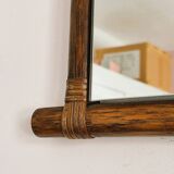 Small bamboo mirror 49 X 40 cm