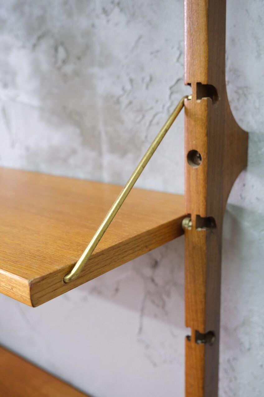 Mid-Century Modular Teak Wall Unit by John Texmon for Blindheim Mobelfabrik, Norway,  1960s