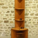 Corner - 70s teak corner shelf