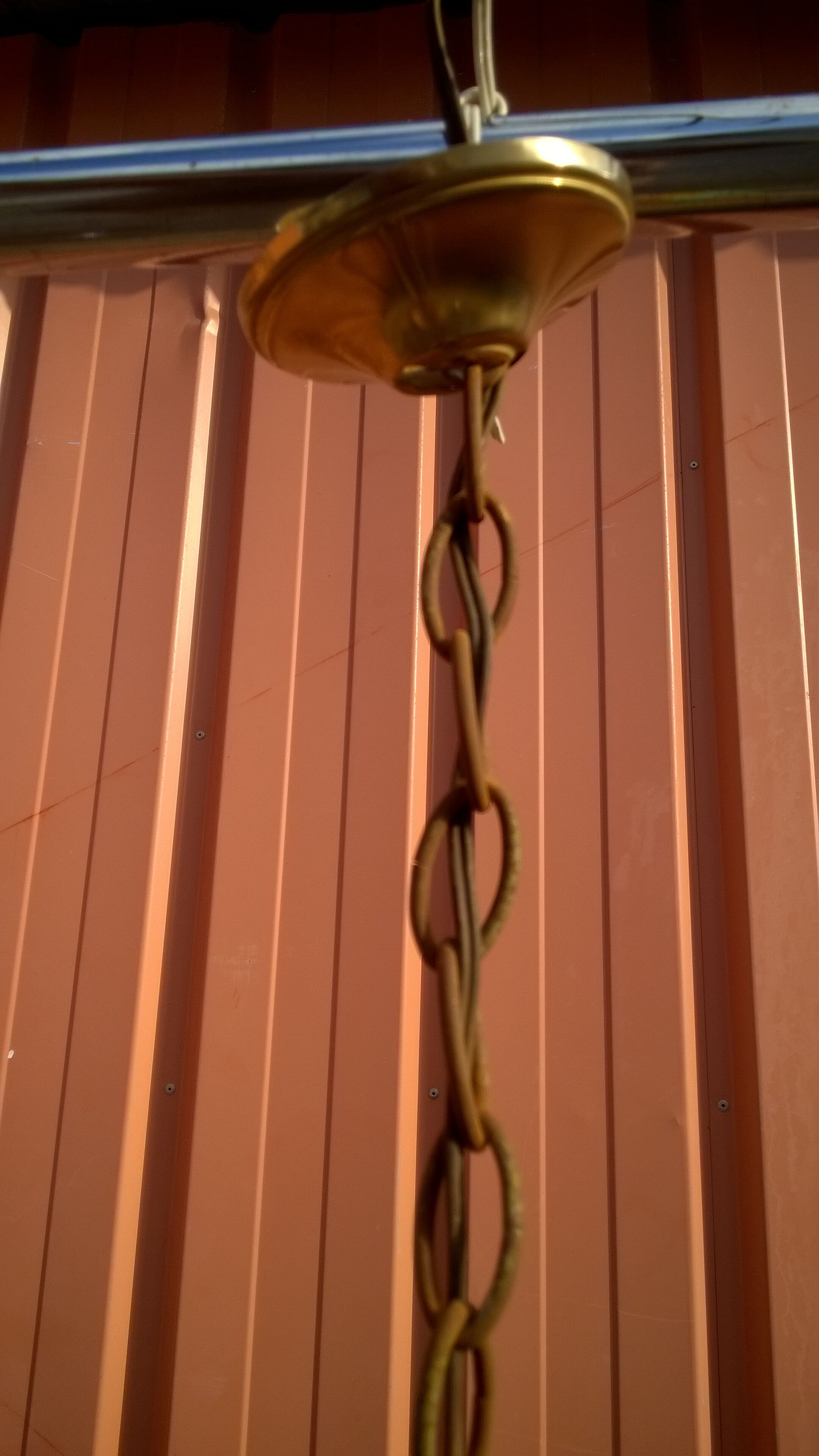 Multicolored mother-of-pearl chandelier