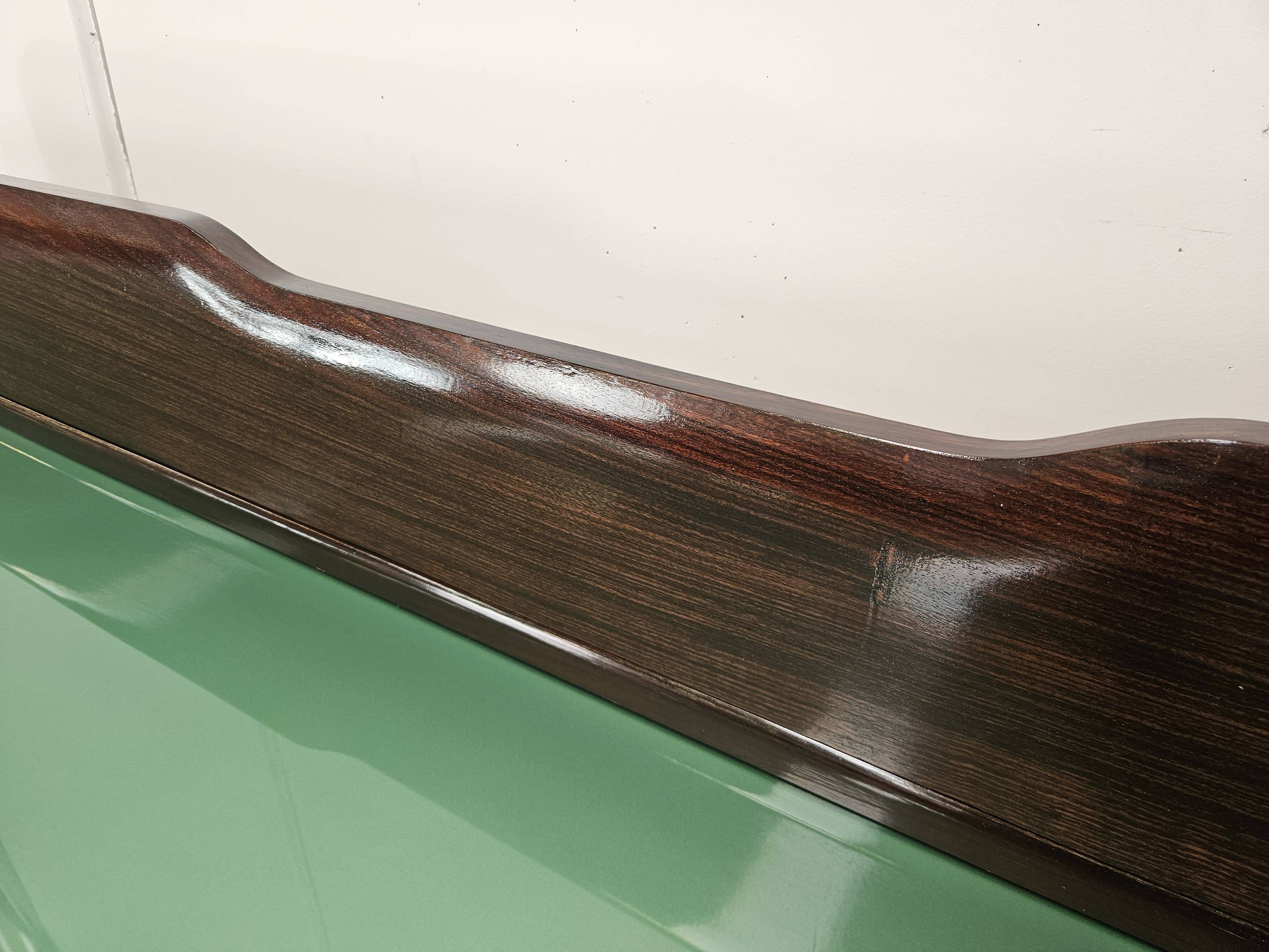 Mahogany sideboard with a glass top, 1960