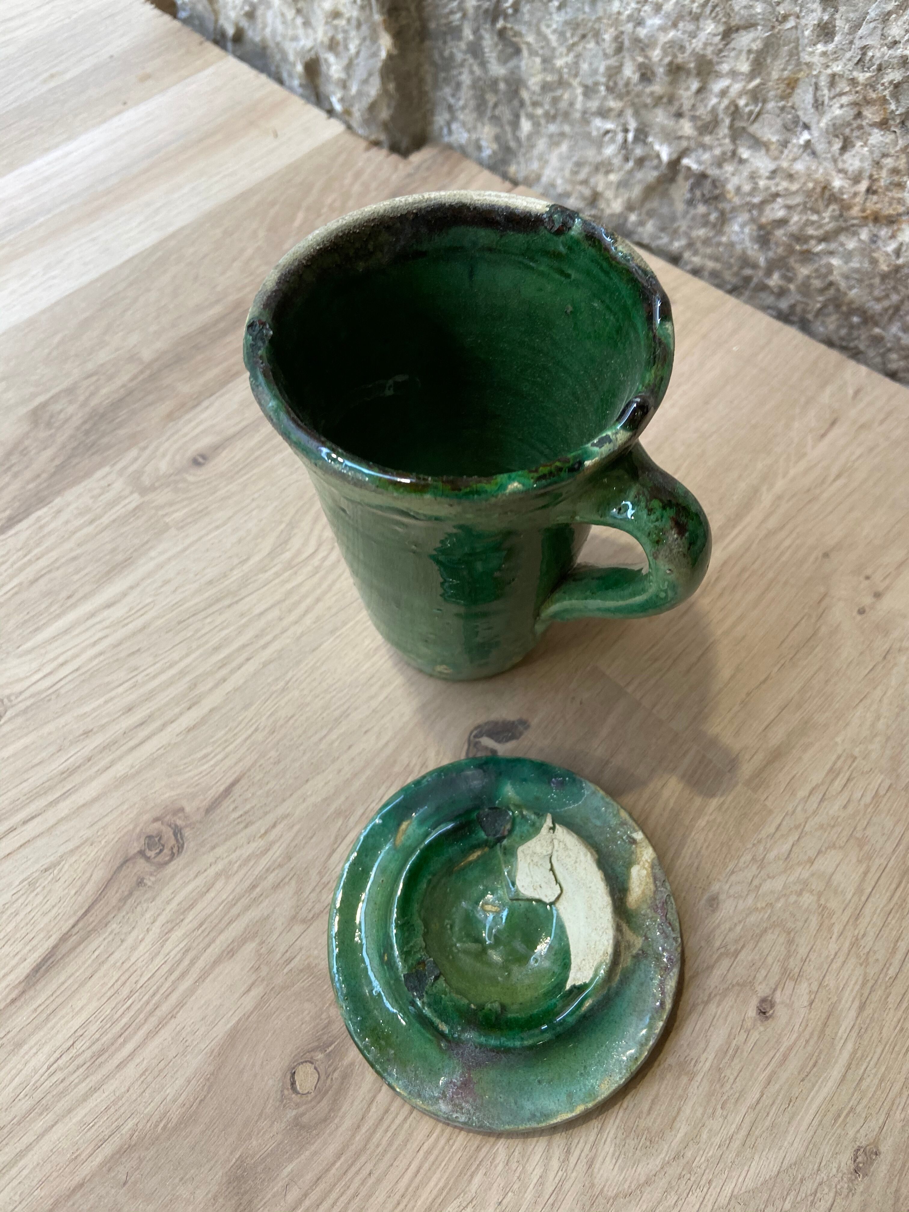 Handmade Tamegroute Mug/ tisanière