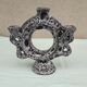 Ceramic candle holder fat lava