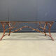 Vintage hand crafted wrought iron tree branches cocktail table, 1970s