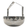 Art Nouveau sugar bowl, silver-plated brass, Sweden, early 20th century