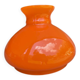 Vintage globe in orange opaline
