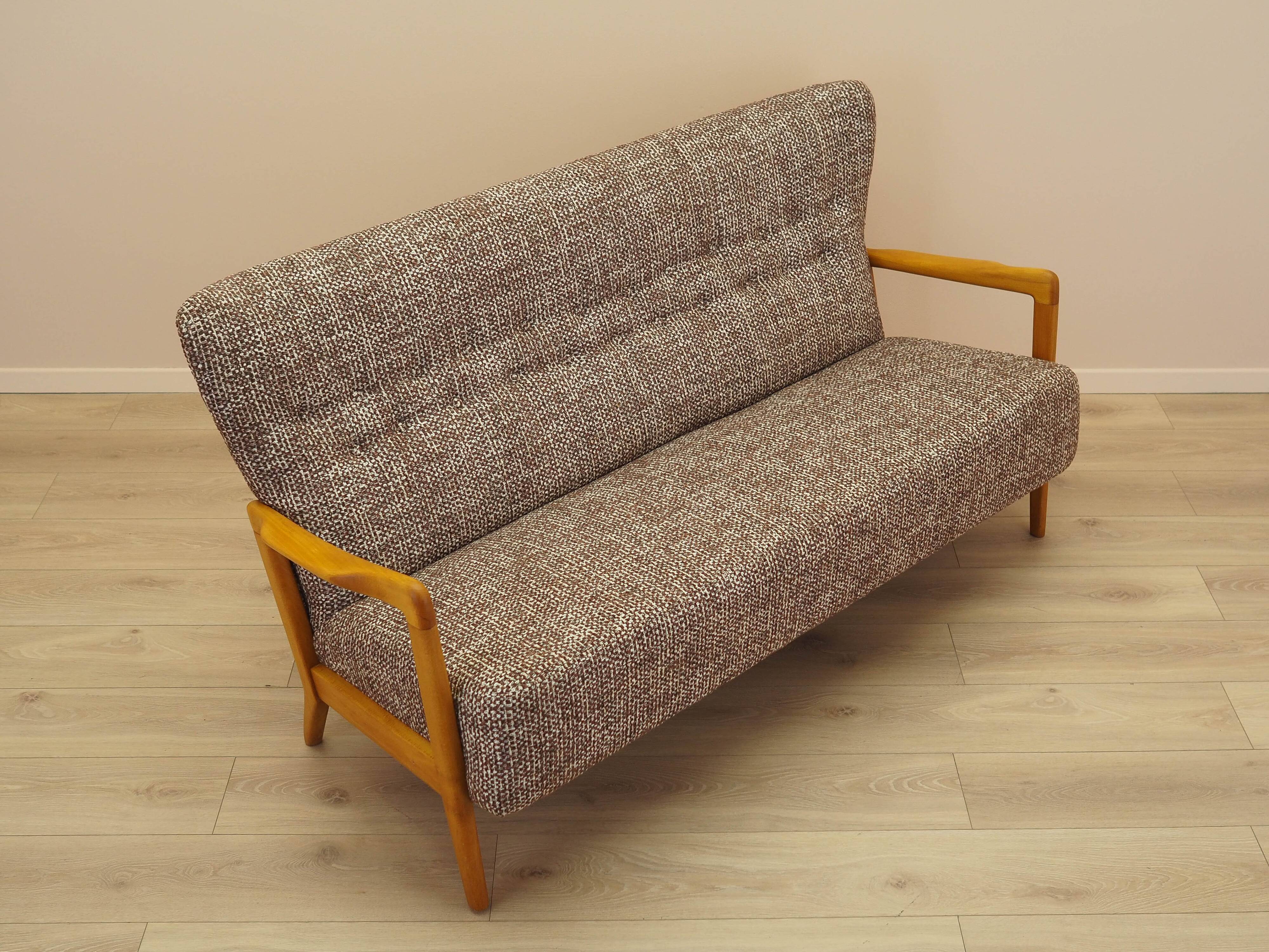 Beech sofa, Danish design, 1960s, manufacturer: Fritz Hansen