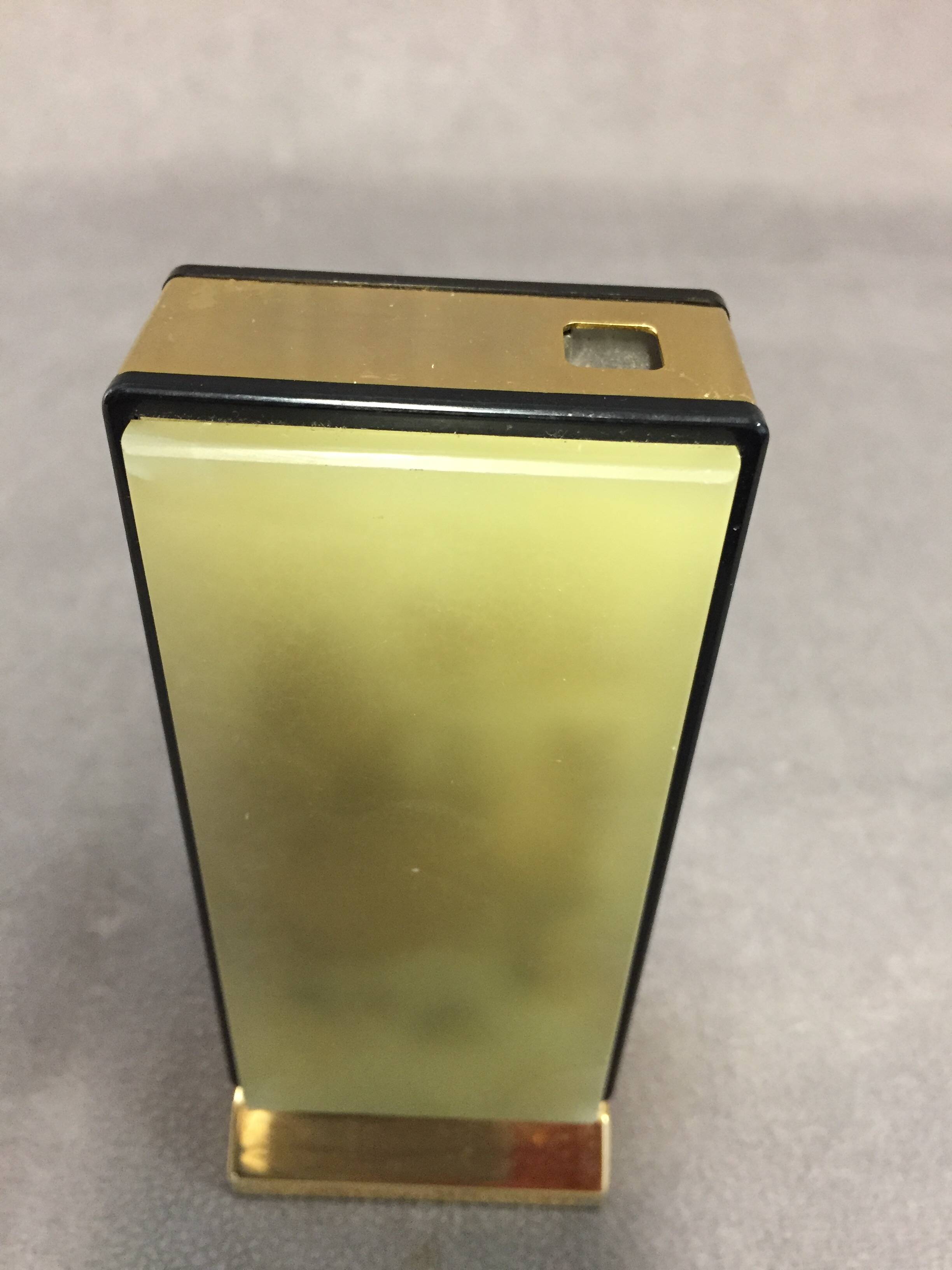Collector table lighter sarome vintage electric gold metal & alabaster n°2