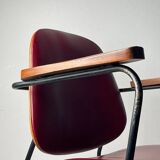 Mid-century red dining chair, Italy, 1960s