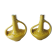 Pair of ancient vases/soliflores, in ceramics from Sarreguemines, 3756