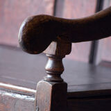 19th century oak settle bench