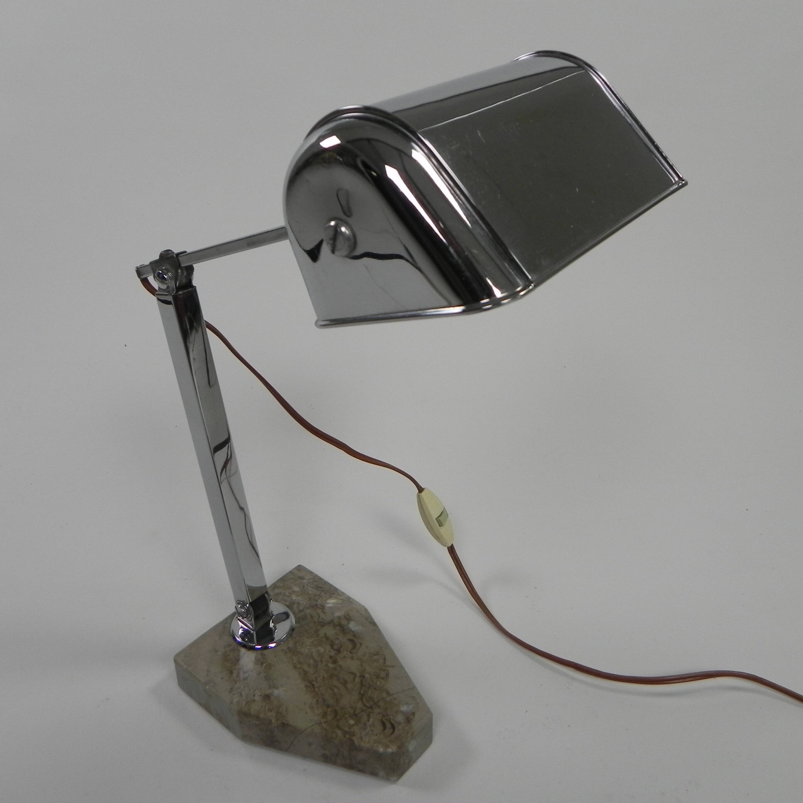 Lampe de bureau française, Fare Lampe Pirouette, années 1930