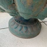 Medici vases, urns with handles, signed Faure in Revin