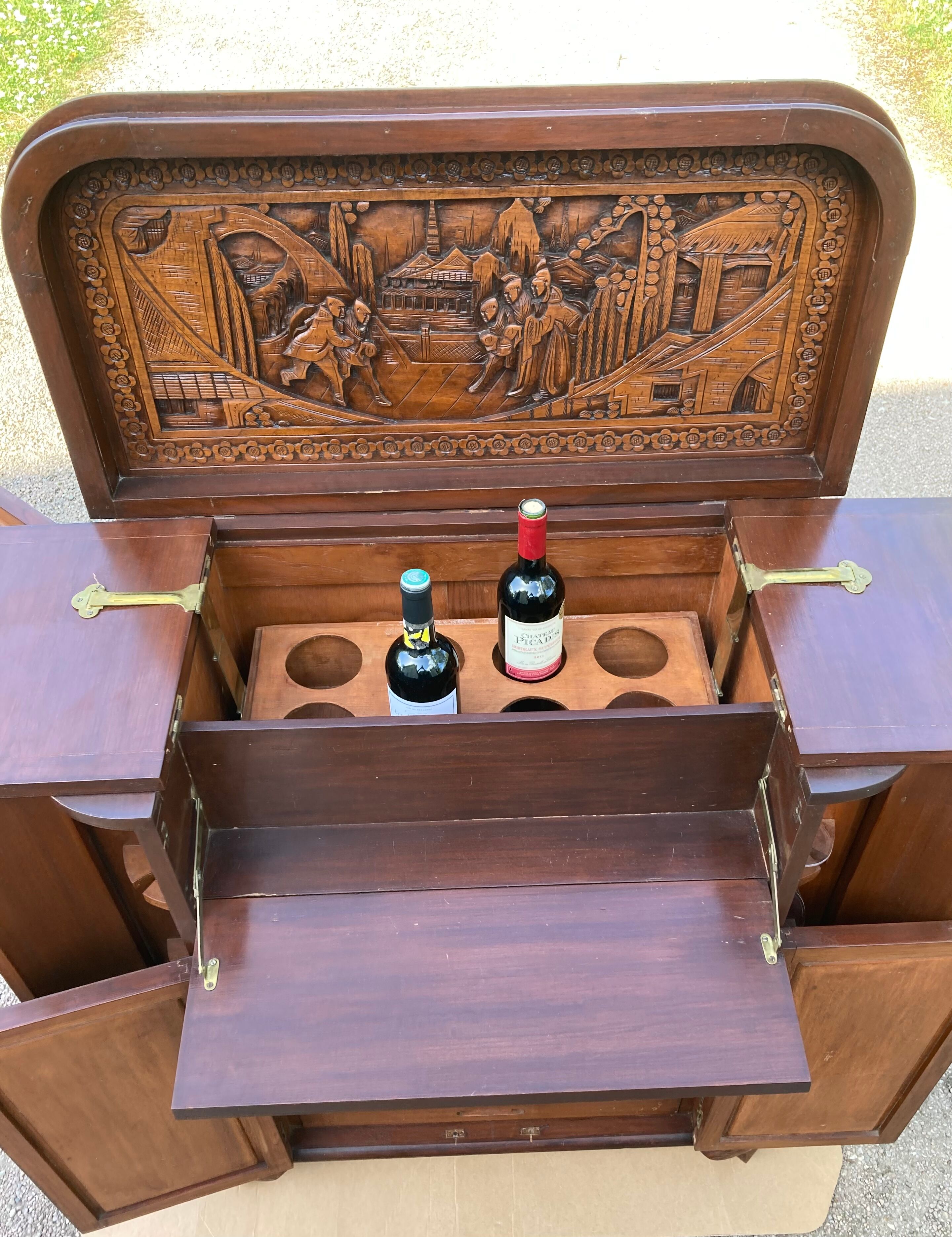 Bar origin Asia fully carved