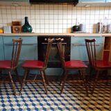 Suite 4 chaises bistrot Baumann Tacoma
