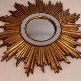 Golden resin sun mirror