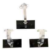 60s coat hooks in plexiglass and chrome