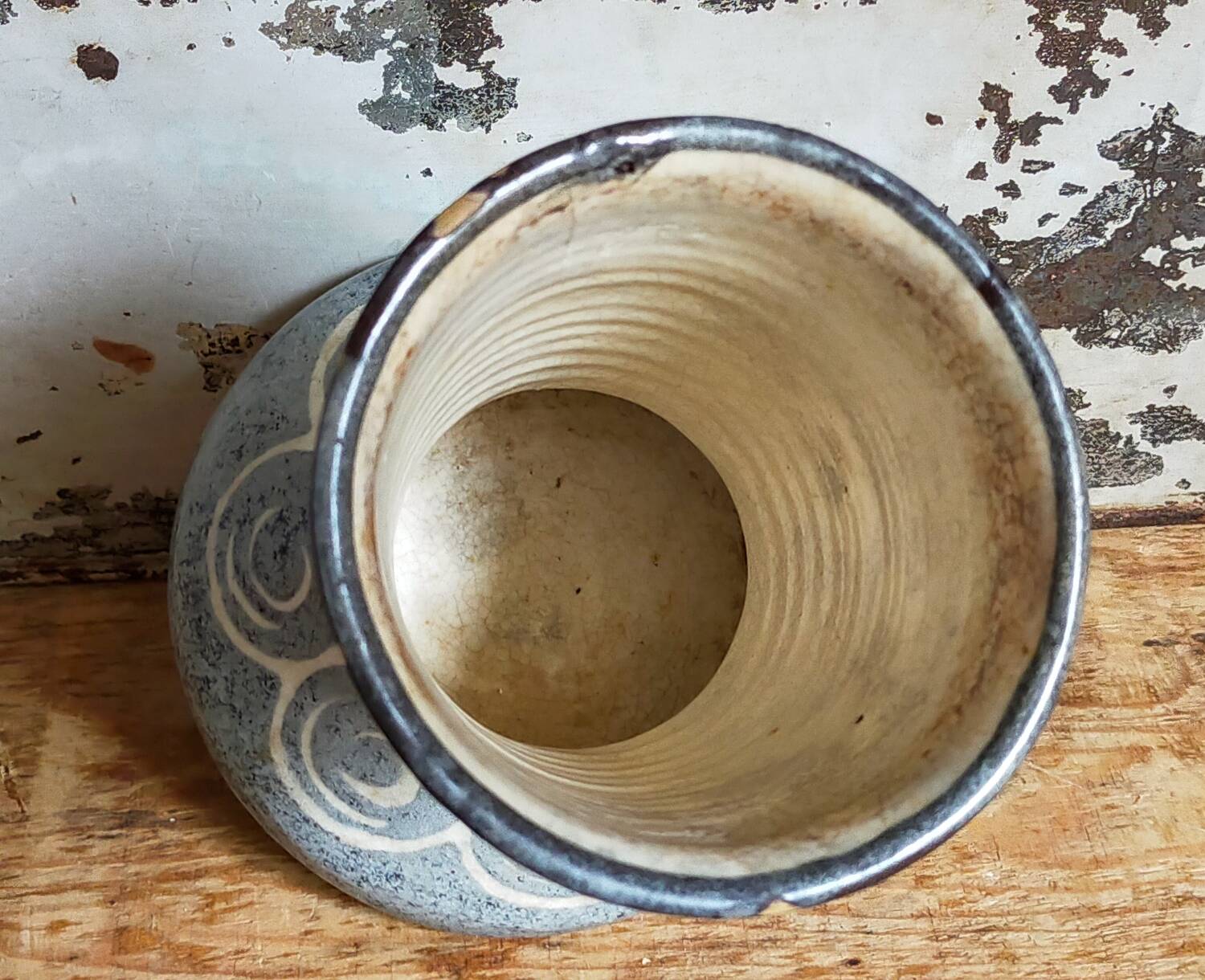 Elchinger fils Art Deco ceramic vase