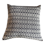 Navy blue and beige Kachin cushion cover (RIDA)
