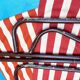 Vintage foldable nomadic deckchair
