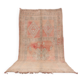 Tapis marocain berbère vintage en laine fait main