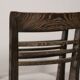 Set of 4 modernist chairs in oak and bouclé fabric, 1940
