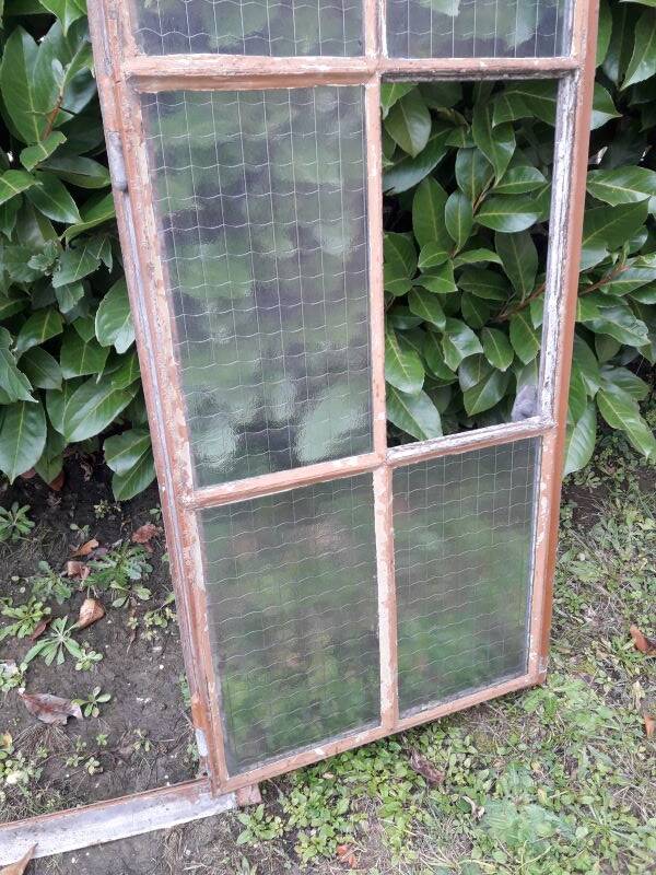 Window L107xH174 industrial curved metal glass roof frame reinforced glass