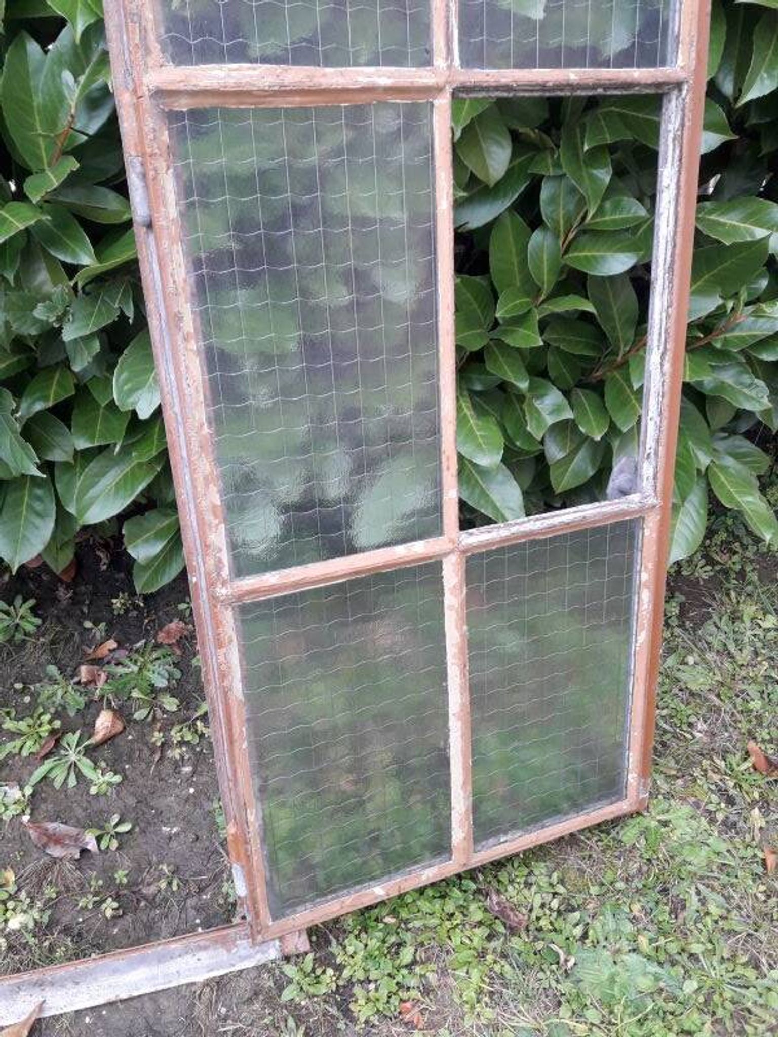 Window L107xH174 industrial curved metal glass roof frame reinforced glass