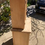 Compact Parisian buffet, 2 elements, pine/beech.