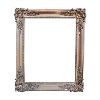 cadre doré de style Louis-Philippe 66 x 52,5 cm