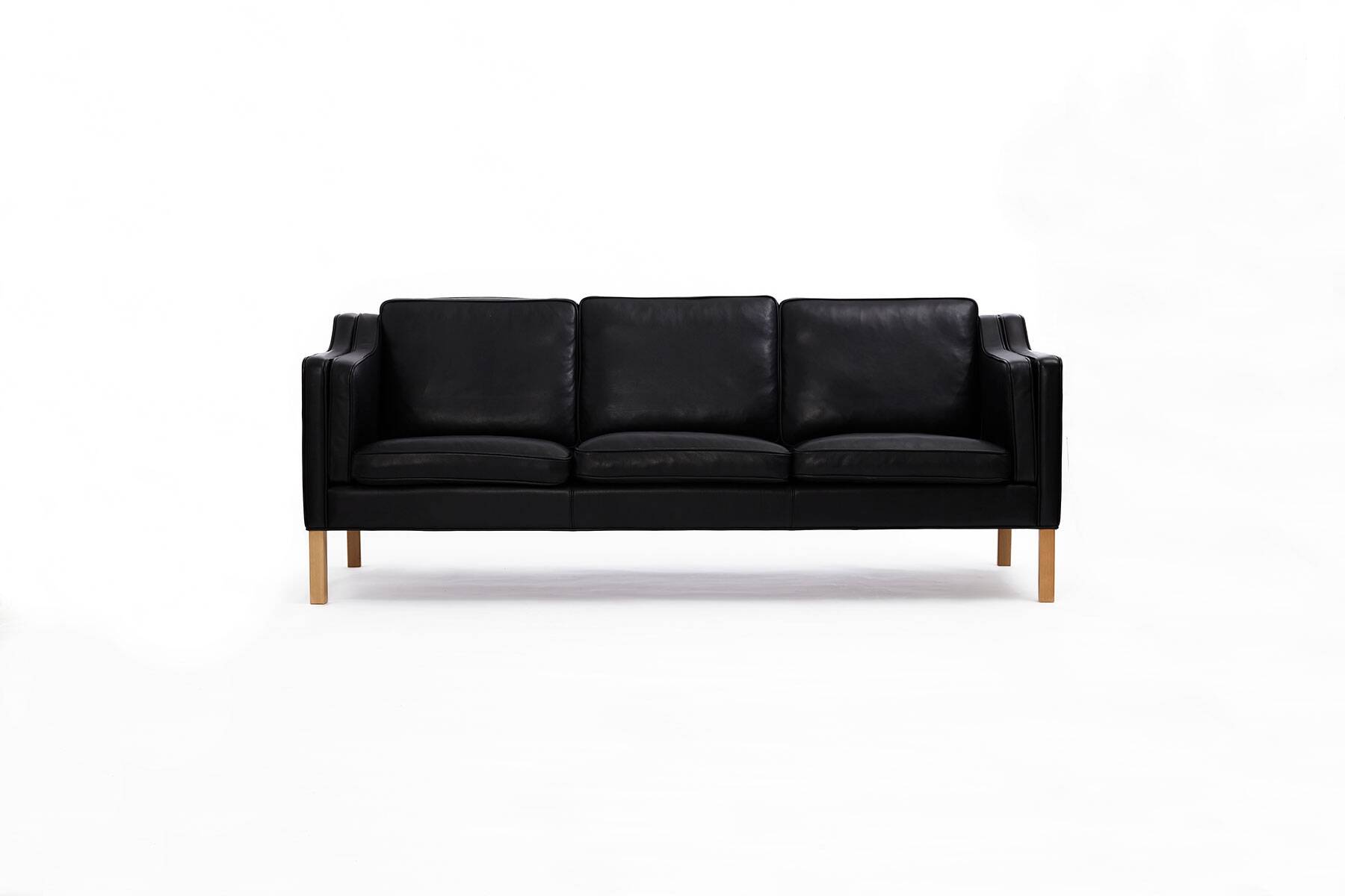 Leather Sofa produced by Hurup Møbelfabrik, Denmark 1970s.