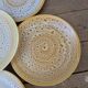 Set of 6 flat plates in stoneware Niderviller model Fauve from the 60s/70s.